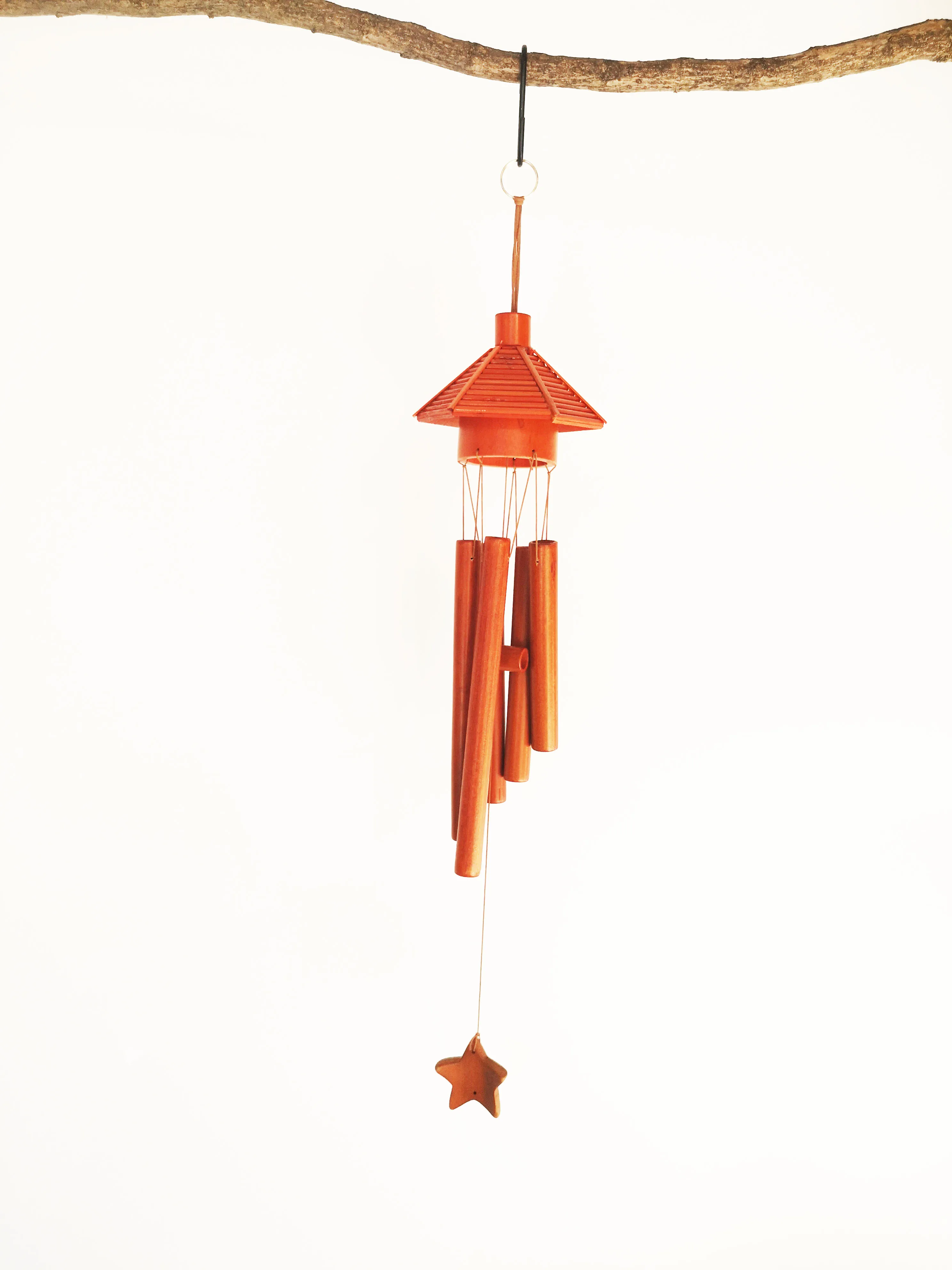 Amazon hot sale Handmade bali style bird house Garden Hanging Bamboo Wind Chimes for garden indoor /outdoor decorative