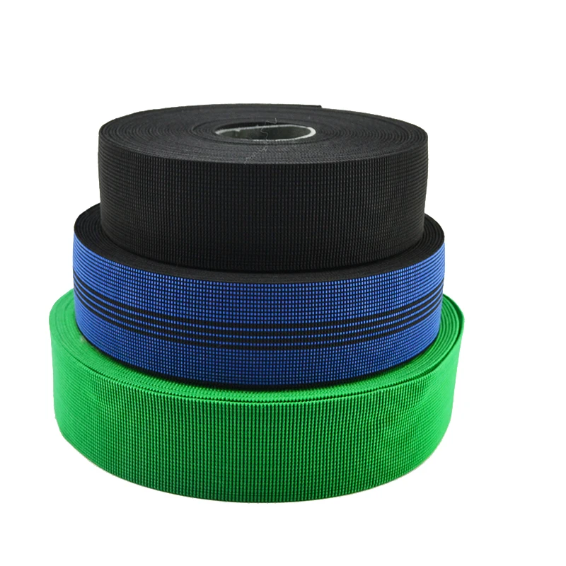 Hot sale 50mm sofa elastic webbing stretch belt for furniture