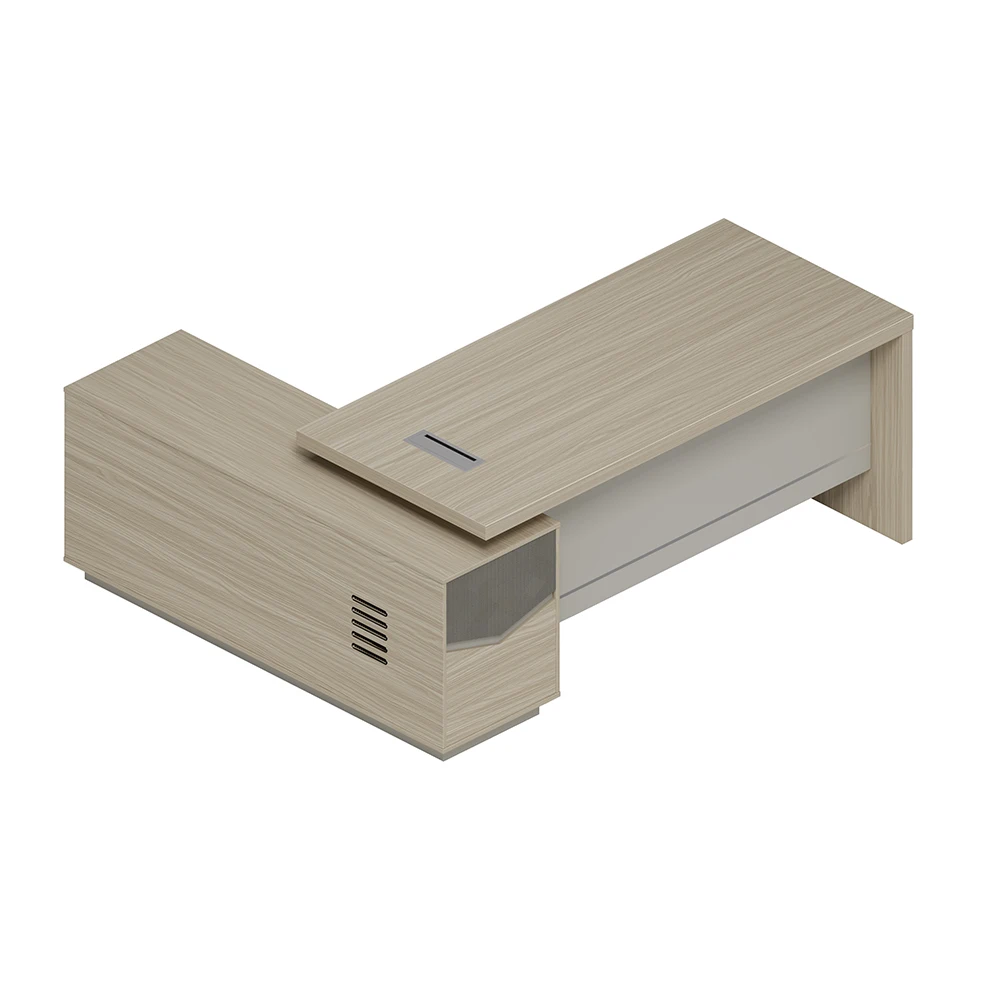 Office Furniture Factory Luxury l Shape Wood Executive Desk Strong Ceo boss Manager Table