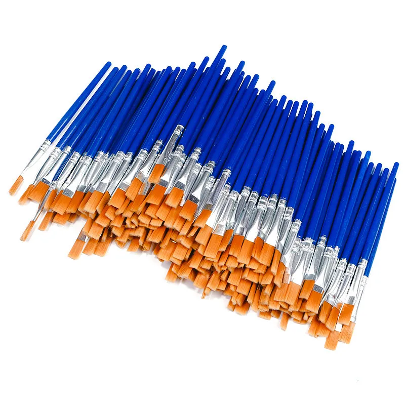 Single Paint Brush Round Pointed Tip Nylon Hair Artist Detail Paintbrushes Professional Fine Acrylic Oil Watercolor Brushes