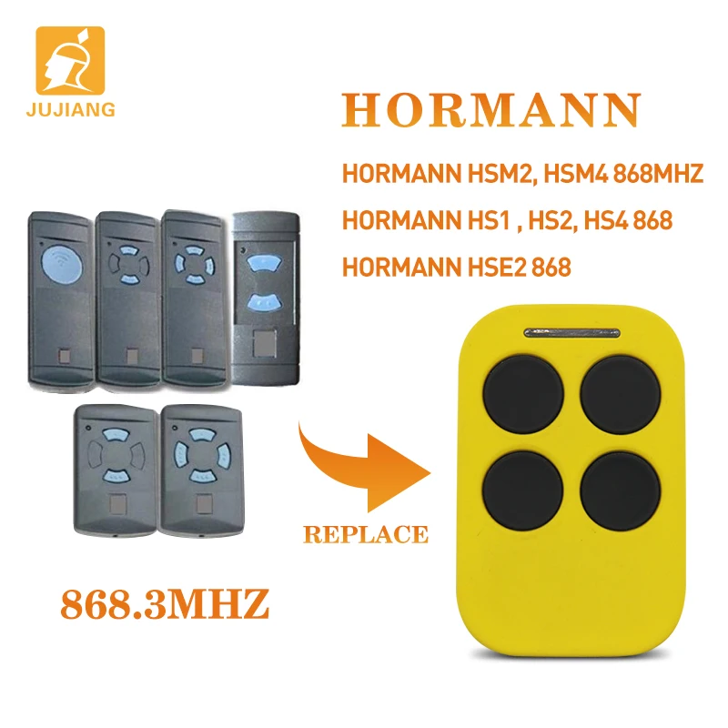 HORMANN дубликатор дистанционного управления гаражной дверью с фиксированным кодом копия фиксированного кода лицо к лицу 23 а 12 В 4 кнопки 868 МГц Автоматический