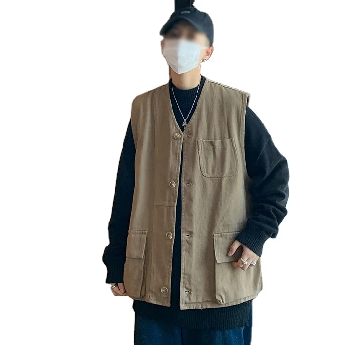 Fashion Fishing Vest Oversize Multi-pocket Outdoor Waistcoat for Men