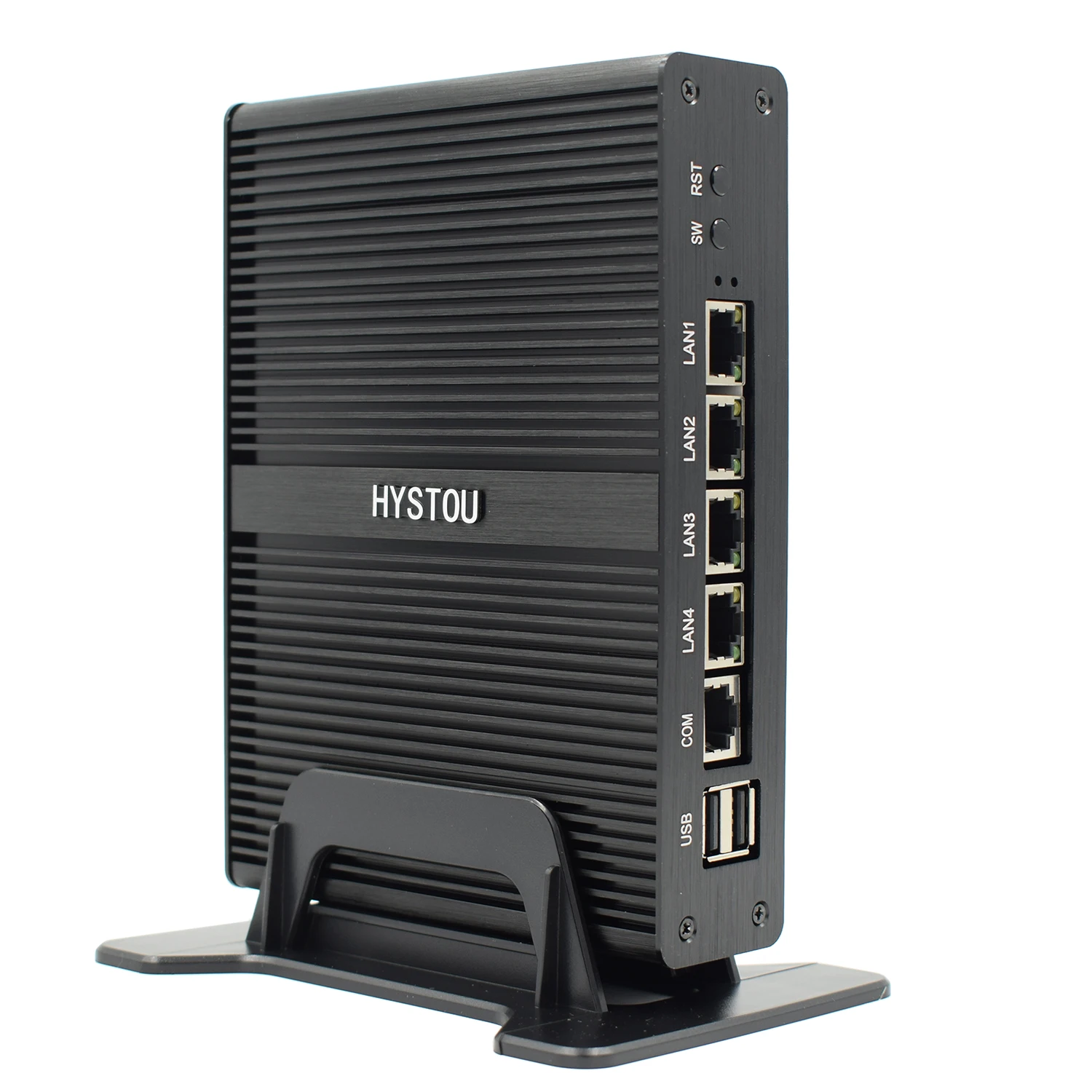HYSTOU J1900 Industrial Mini PC Server DRR3 RAM Firewall Pfsense with 4