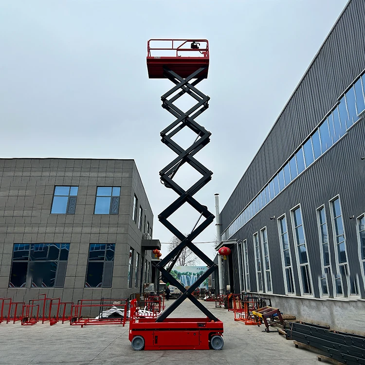 6-22m Scissor Lift Portable Scissor Lift Elevator Movable Hydraulic Aerial Lifting Platform