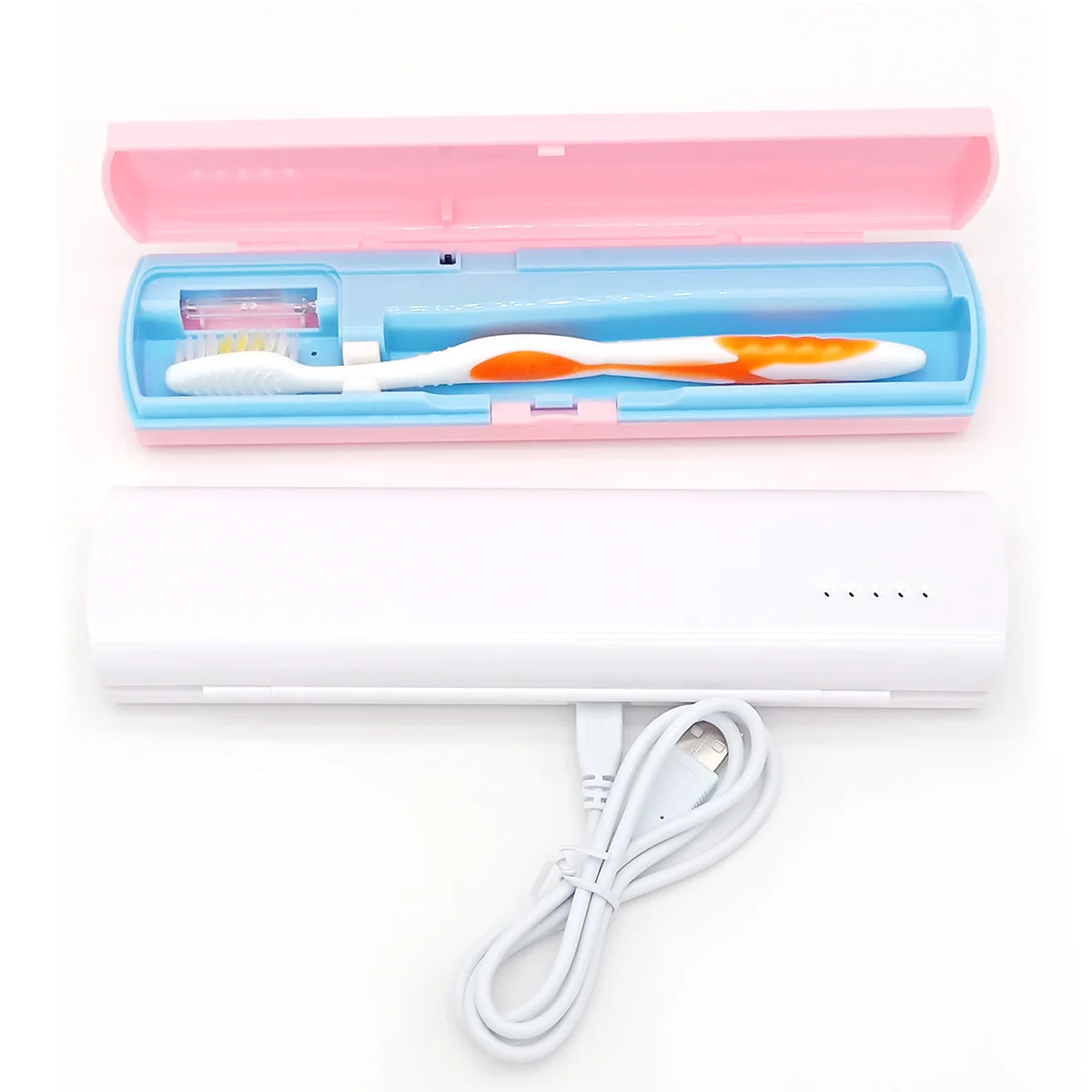 Ультрафиолетовый стерилизатор для зубных щеток UVC, Новое поступление, стерилизатор 99.99%, стерилизация, OEM ODM мини-дезинфицирующее средство, зарядка через USB