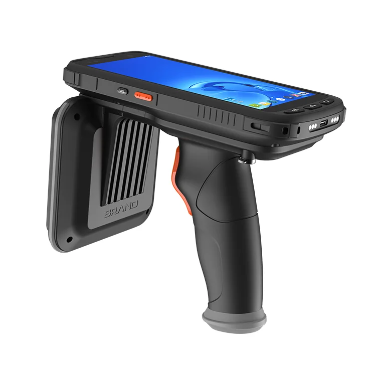 low price delivery long range nfc tag rfid uhf reader rugged barcode scanner android pda with pistol grip