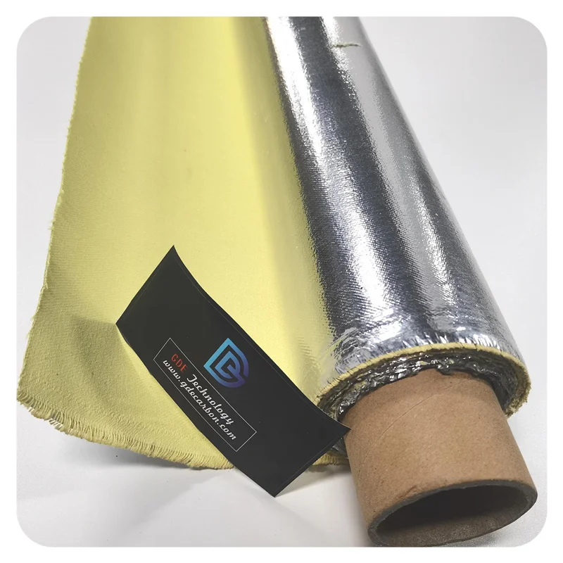 Manufacturer Supply Aluminized Aramid Heat Resistant Woven Knit Fabric 260gsm Flame Retardant Fireproof Felt