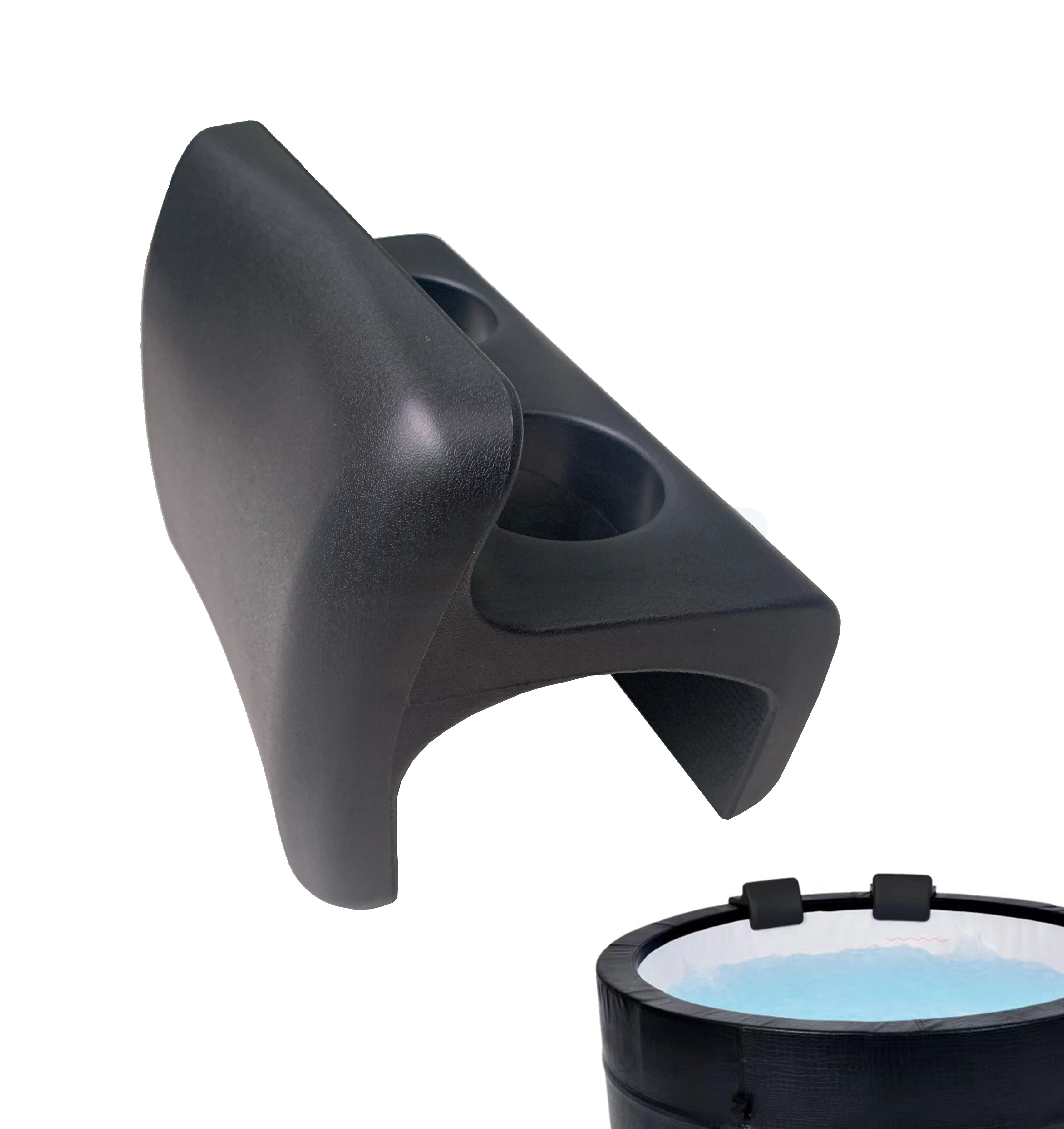 Inflatable Hot Tub PU pillow with drink holder, comfortable soft Spa Bath Pillow Hot Tub Head Cushion