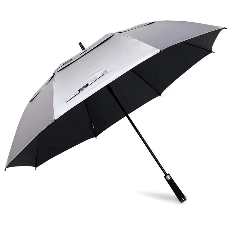 Auto Open Vented Double Canopy Oversize Extra Large Windproof Sun Rain Umbrellas UV Protection Golf Umbrella
