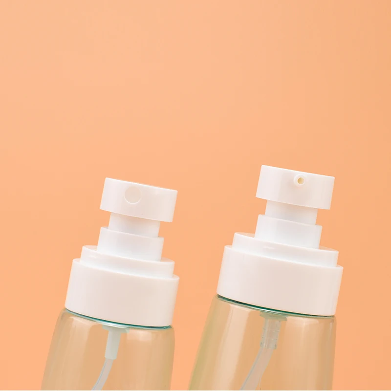 50ml 100ml PETG Empty Round Plastic Hair Spray Bottle For Skin Care Lotion Cream For 75% Achohol