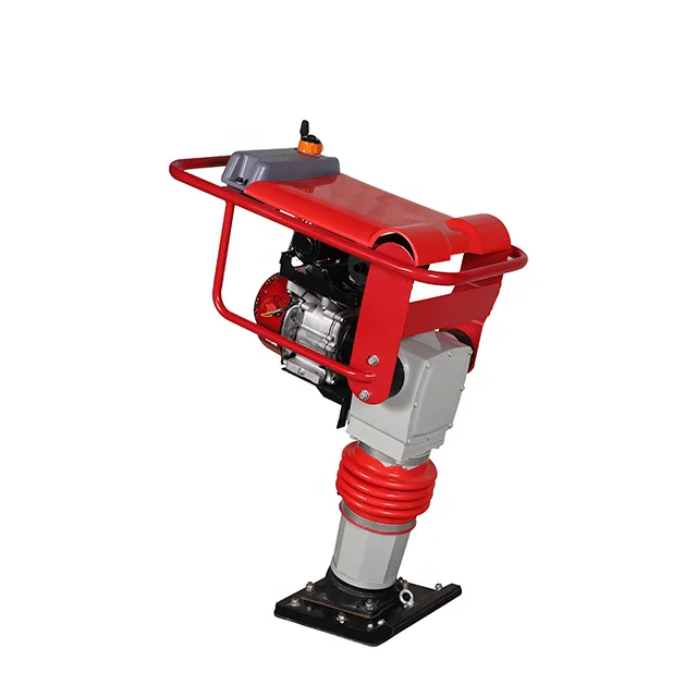 High Performance 80KG Petrol Engine Tamping Compactor Soil Rammed Earth Tamper Impact Shocking Rammer Machine