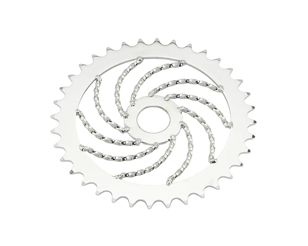 Custom Handlebars Twisted Bumper Set Twisted Chainring and Crank for lowrider cap
