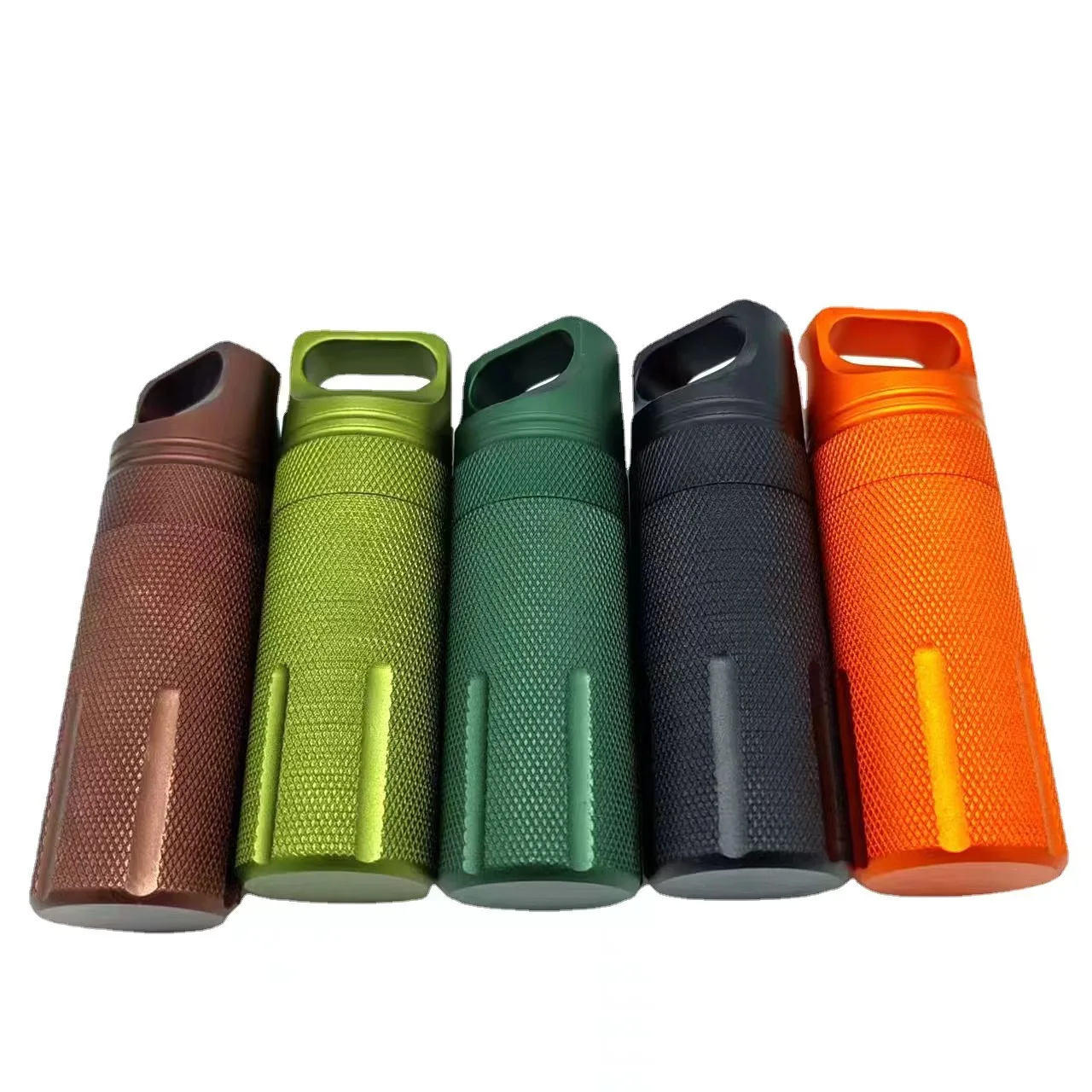 Outdoor Survival EDC Waterproof Pill Case Medicine Box Metal Capsule Seal Bottle Container Aluminum Alloy Bottle for Camping