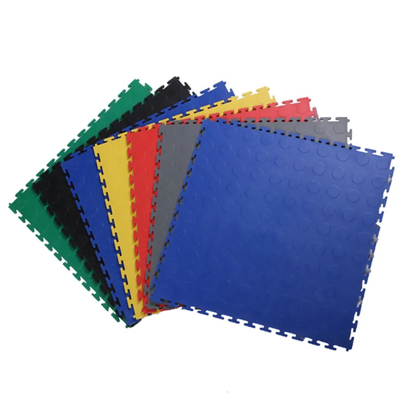 Оптовая продажа Доступные под заказ высокопрочные сцепляющиеся Напольные Плитки для гаража ПВХ напольные коврики