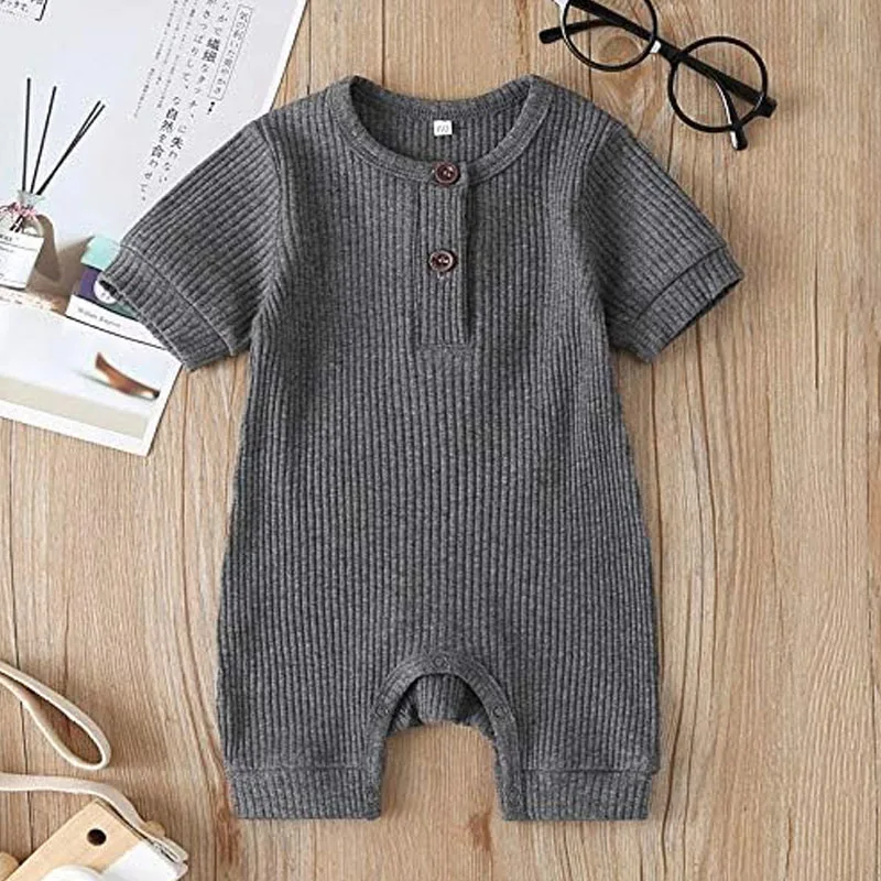 Wholesale Custom Bodysuit Solid Plain One Piece Long Sleeve Spring Girl Toddler Clothing Kids Jumpsuit