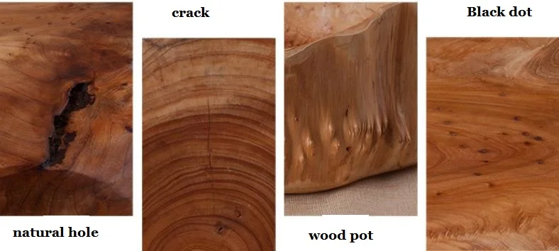 Guan Sen Eco Friendly BURL WOOD CARVED BASKET BOWL TREE STUMP ROOT LARGE BPA root carving natural wood