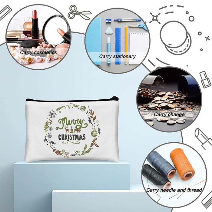 Personal Custom Sublimation Blanks Reusable Gift Bags Cosmetic Bag Jewelry Candy Present Bag DIY  Heat Transfer  Pouch