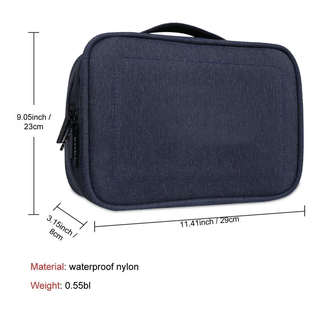  Portable Waterproof Travel Cable Organizer Storage Bag Electronics Accessories Carrying Case Pouch For Laptop