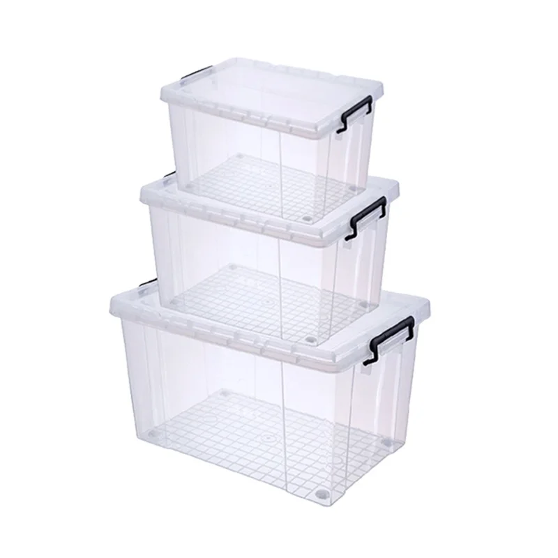 Reinforced Chinese market warehouse plastic storage bin stackable 45 gallon plastic storage bin wheels