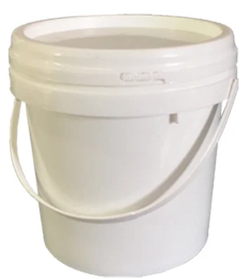 Circular sealed bucket for paint and food storage