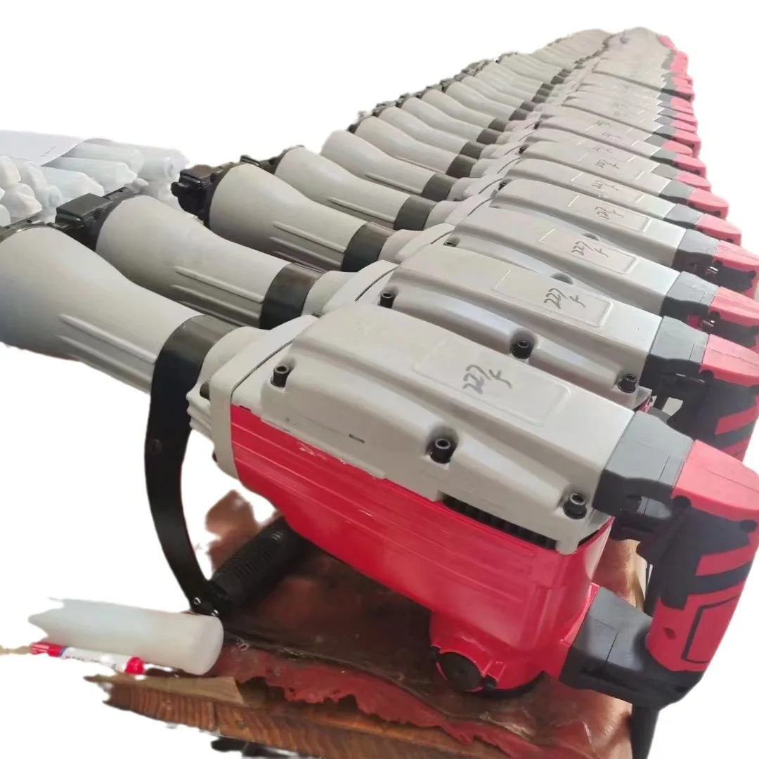 110V Industrial Heavy Duty Jack Hammer Electric Pick 220V High Power Concrete Breakers Rotary Demolition Impact Hammer Drill Set