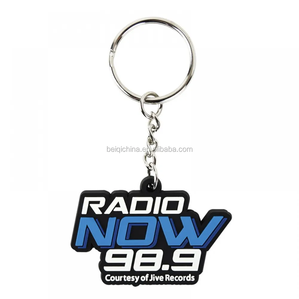 Wholesale Cheap Promotional Gift PVC Keychain Make Rubber Key Chain With Your Logo Soft PVC Key Holder With Custom Company Logo