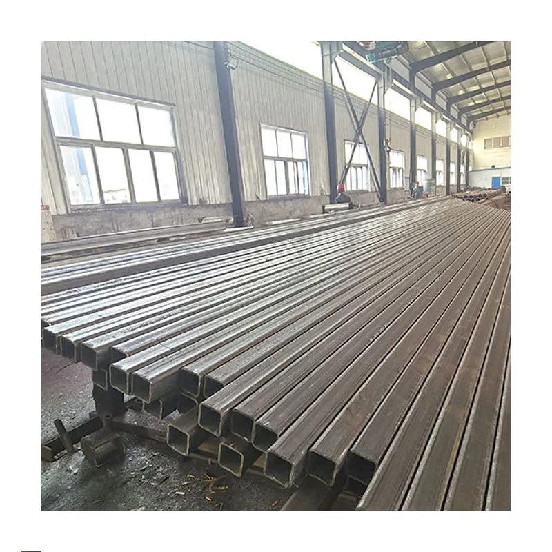 Wholesale Factory High Quality Rectangular Square Steel Tube Galvanized  Steel Pipe Iron Rectangular Tube