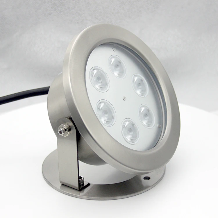 Stainless Steel Ip68 Waterproof 12v 24v Rgb Swimming Pool Lamp Fountain Led Underwater Light for Pool