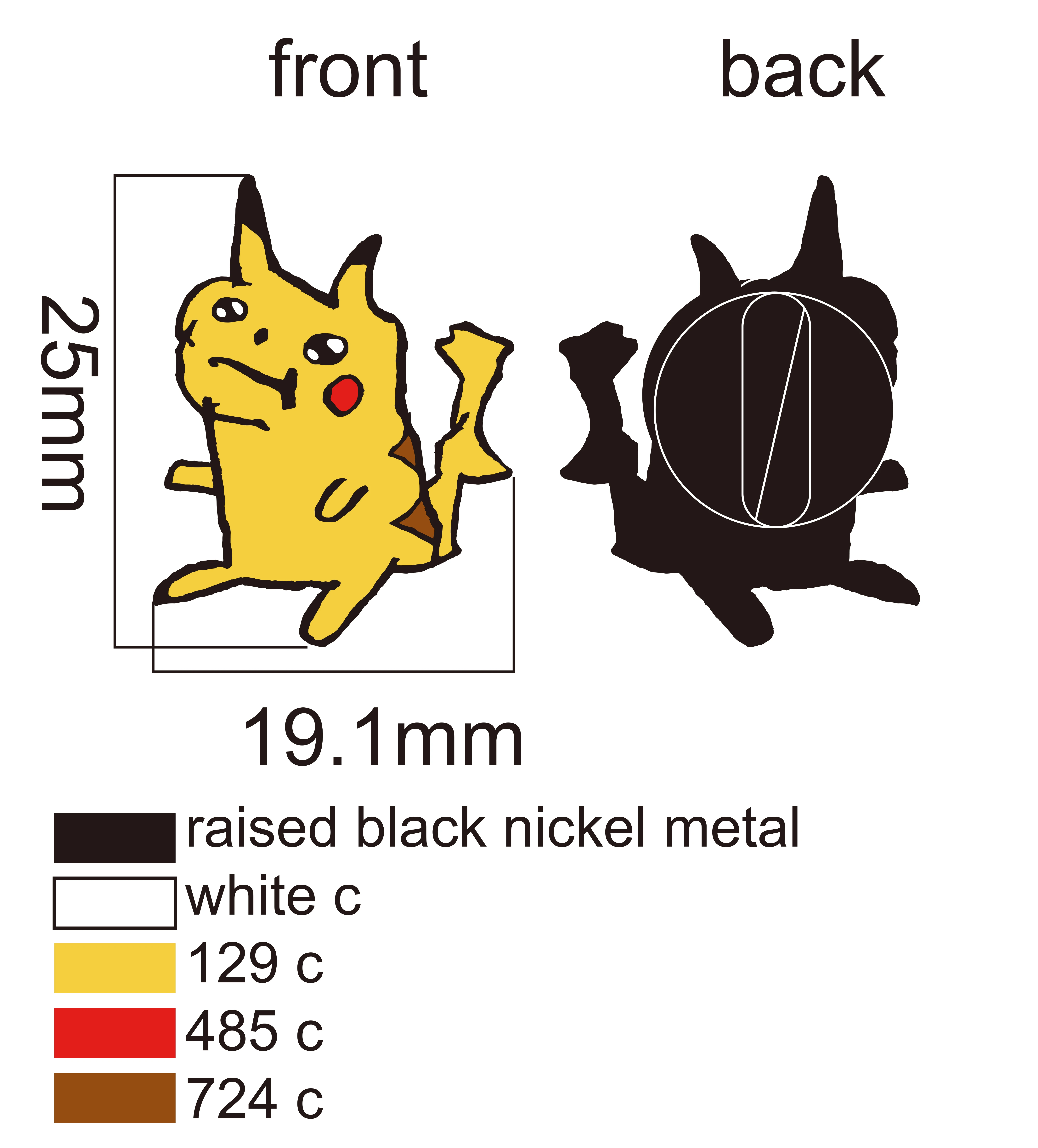 Custom No Minimum anniversary hard enamel pin with silk screen printing lapel pin