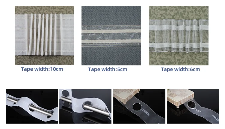 Cheap Polyester accessory home decorative pleat tape curtain tapes