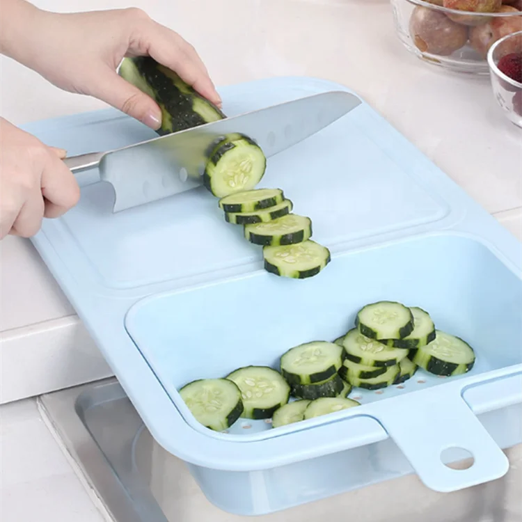 Wholesale Hot Sale Flow Sink Multi-functional Plastic Over Sink Strainer Kitchen Cutting Board