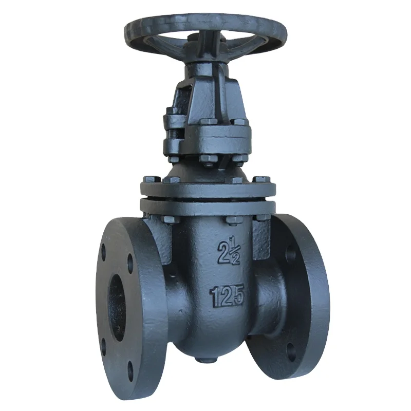 AWWA C509 resilient seated double flanged gate valve, rising stem