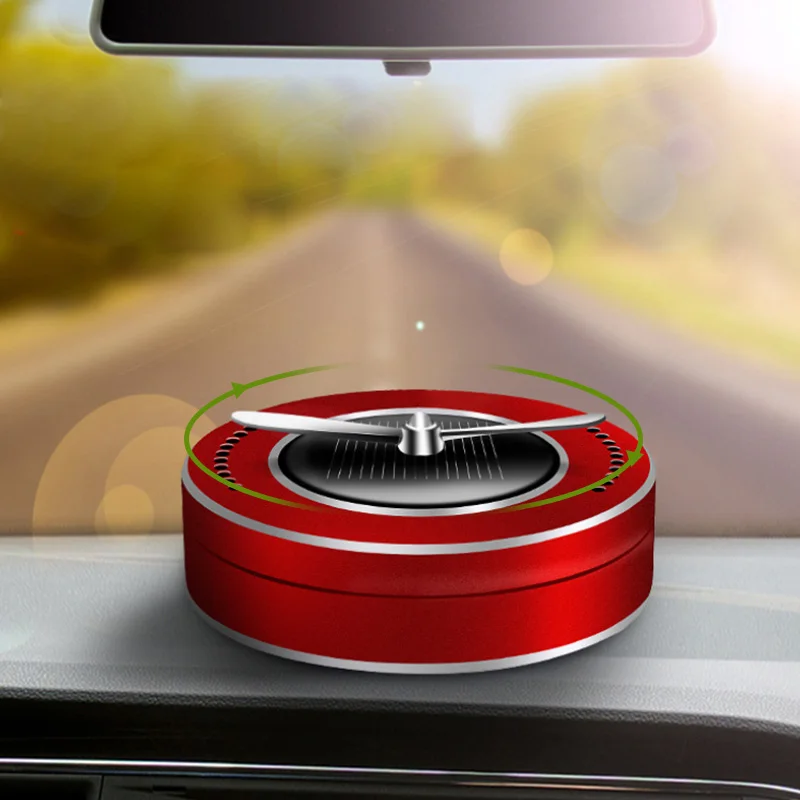 New Original Design Solar Fan Spread Aroma Car Air Freshener Diffuser Solar Perfume  for car