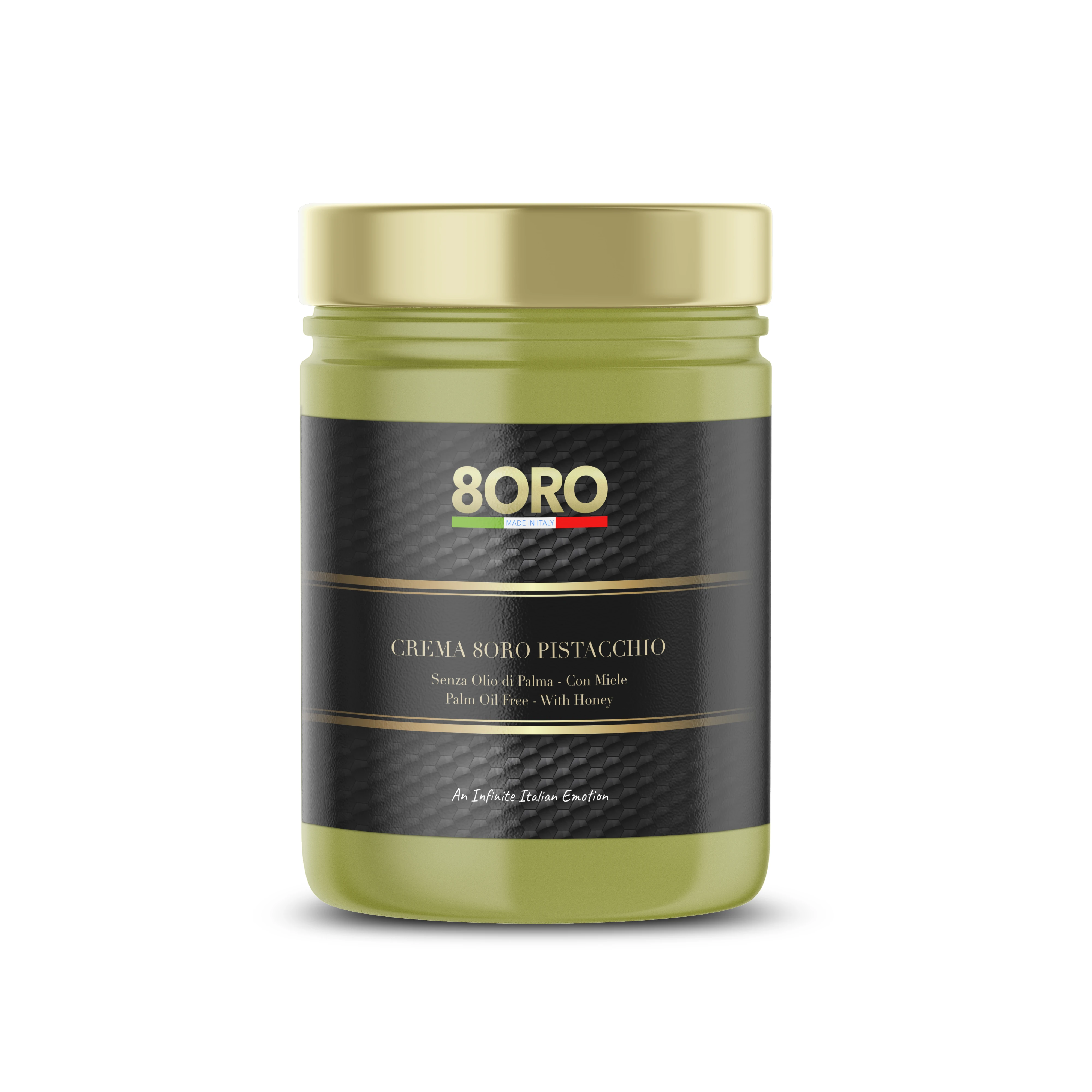
Italian High Quality Pistachio Spreadable sweet Cream Palm Oil Free 