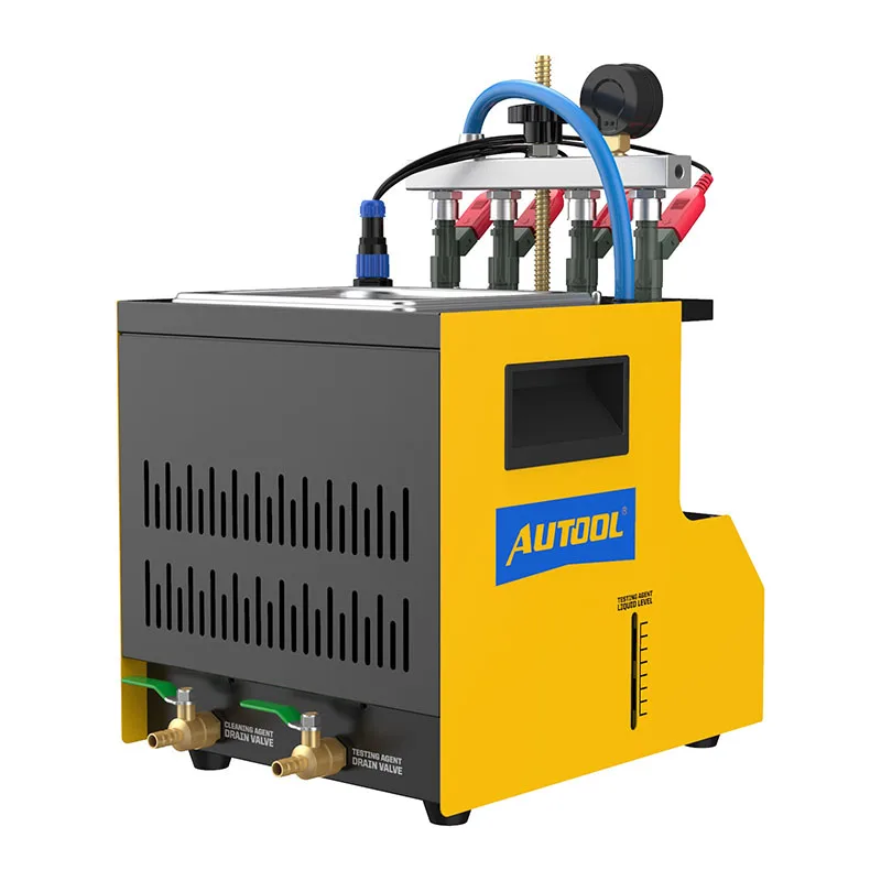 AUTOOL CT160 Car Fuel Injector Heating Cleaning & Tester Machine Ultrasonic Cleaner Gasoline Fuel Injector 4-Cylinders 110V 220V