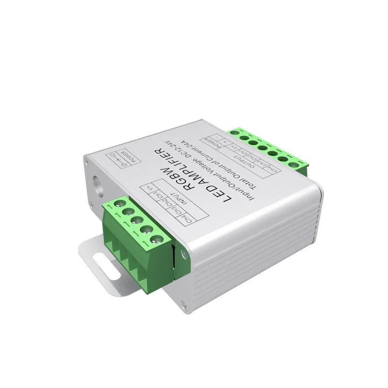 Led Rgbw Amplifier Aluminum Shell Ap-A08 12-24V Signal Synchronization 4A/Ch CE ROHS Led Strip Rgbw Amplifier