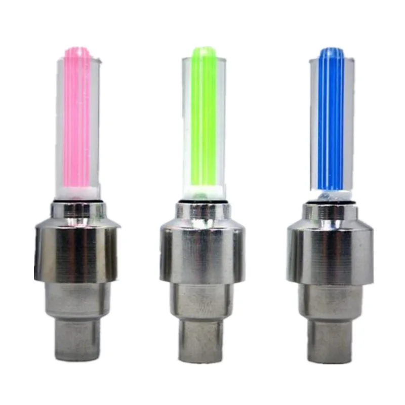 Plastic LED Motorcycle Wheel Light Tire Valve Stem  Firefly For Car Bike