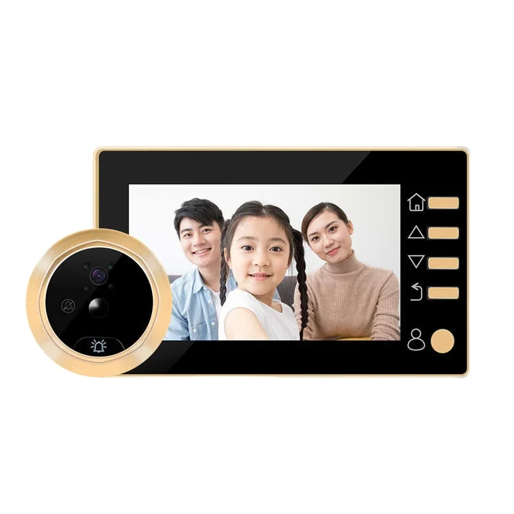 Q10 night vision door viewer camera with monitor 4.3 inch digital doorbell danmini peephole camera for hotel house