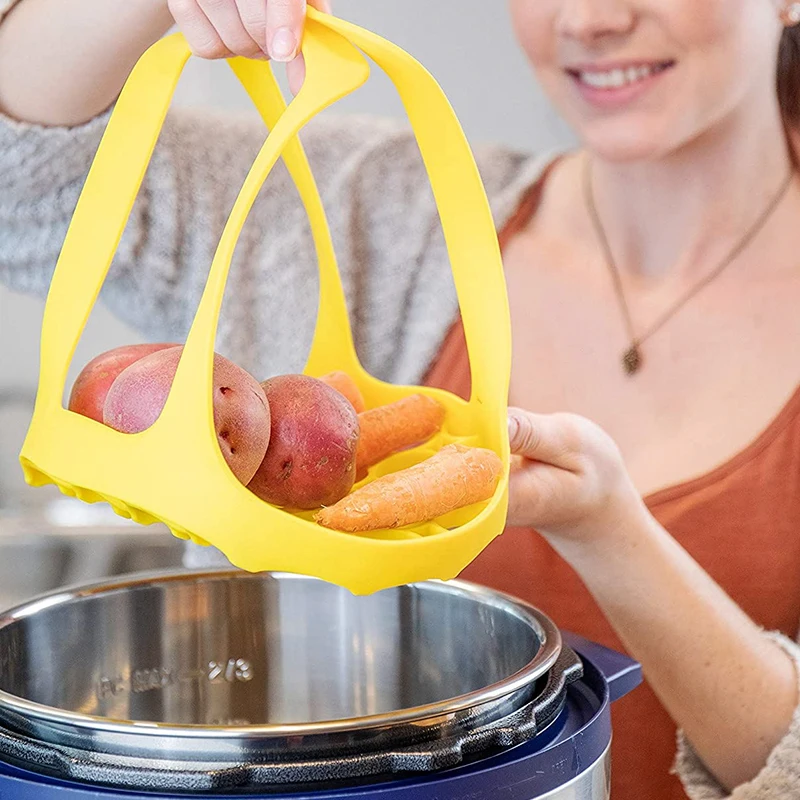 Non Toxic Silicone Pressure Cooker Cooking Pot Sling Egg Pad Steaming Pad