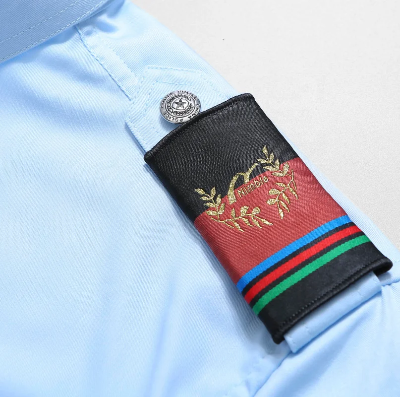High quality button down custom mens long sleeve office uniform shirt with epaulets security shirt uniform