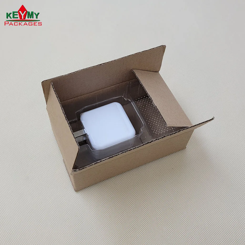 cheap blister tray with box for phone charger package