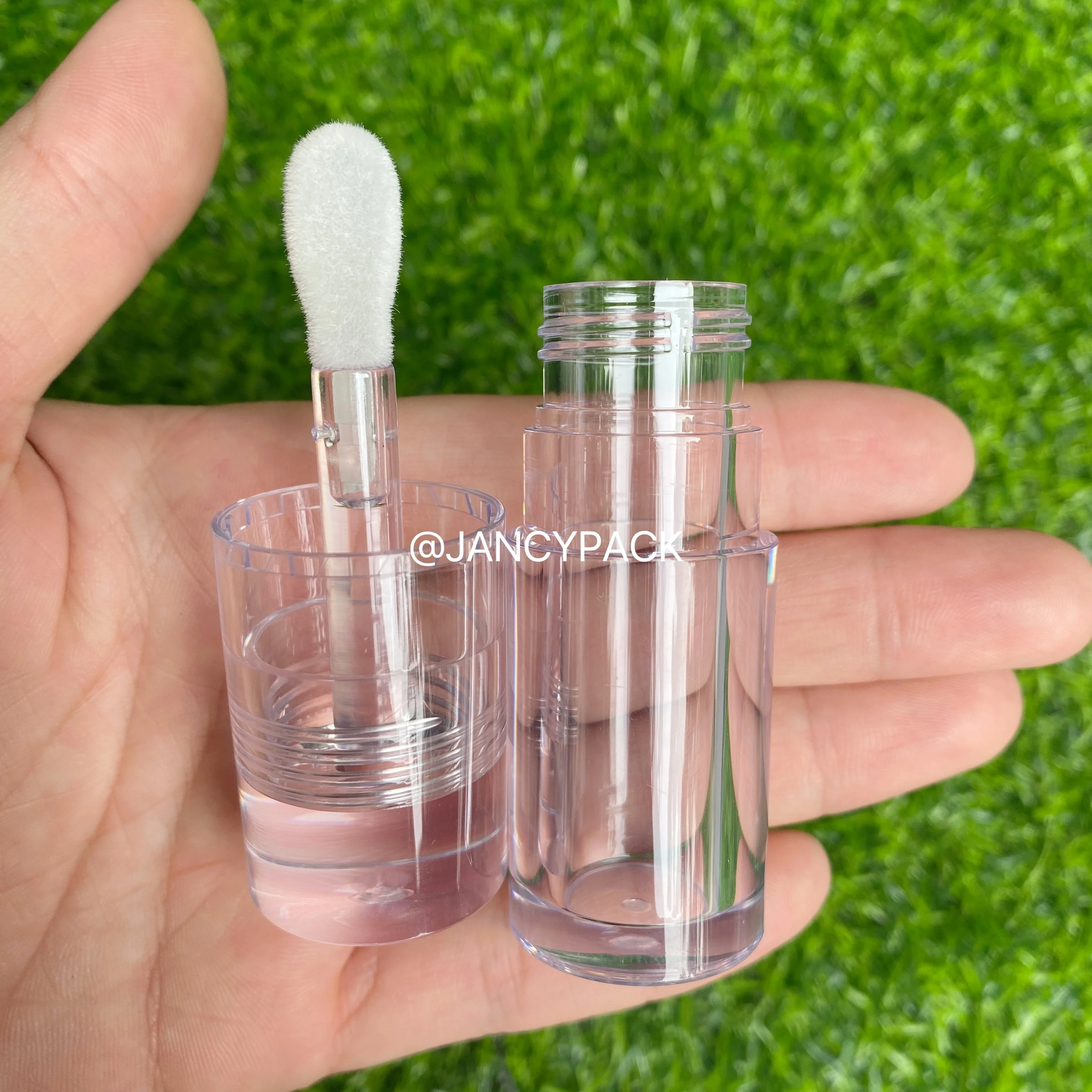Plastic Lipgloss Container Transparent 5.5ml Liquid Lipstick Packaging For Cosmetic Full Clear Empty Custom Lip Gloss Tube