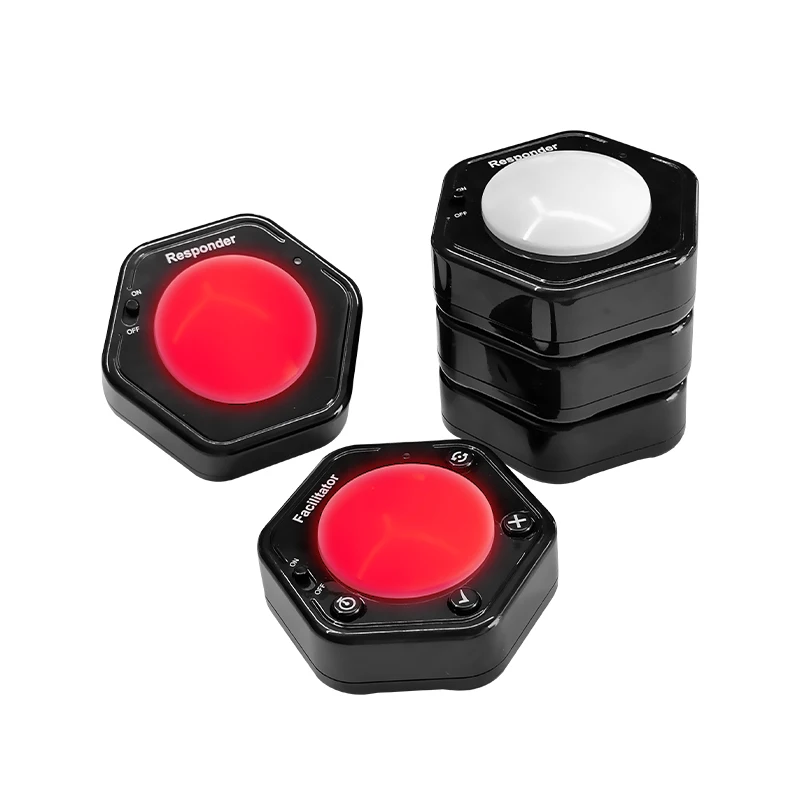 Customize 1+4 Or More Answer Buttons Family Buzzer Game Show Wireless Buzzer Button System Toy Gift LED Light Answer Responder