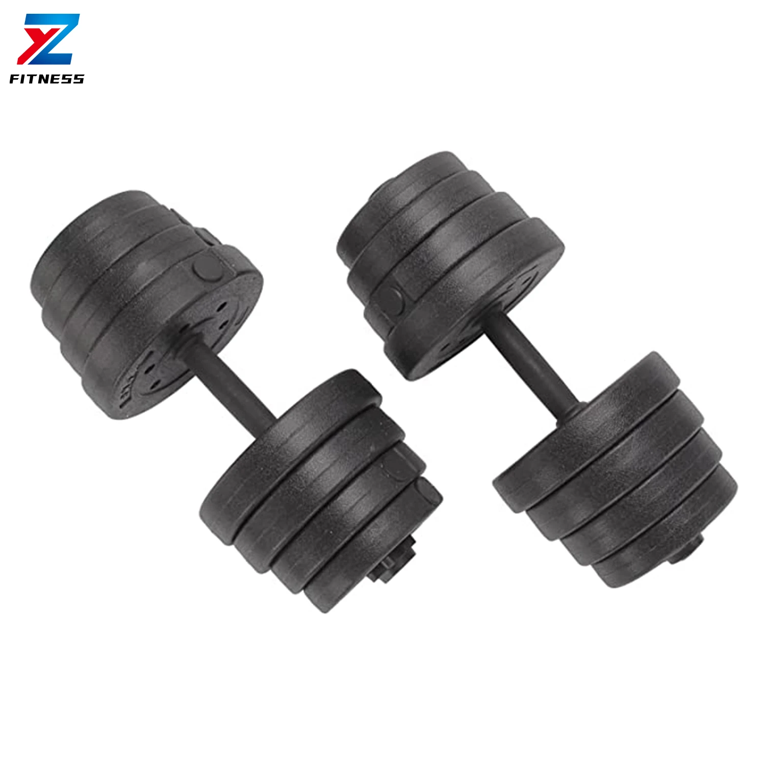 ZY Fitness Gym Cement 10kg 20kg 30kg 40kg Adjustable Dumbbells buy online