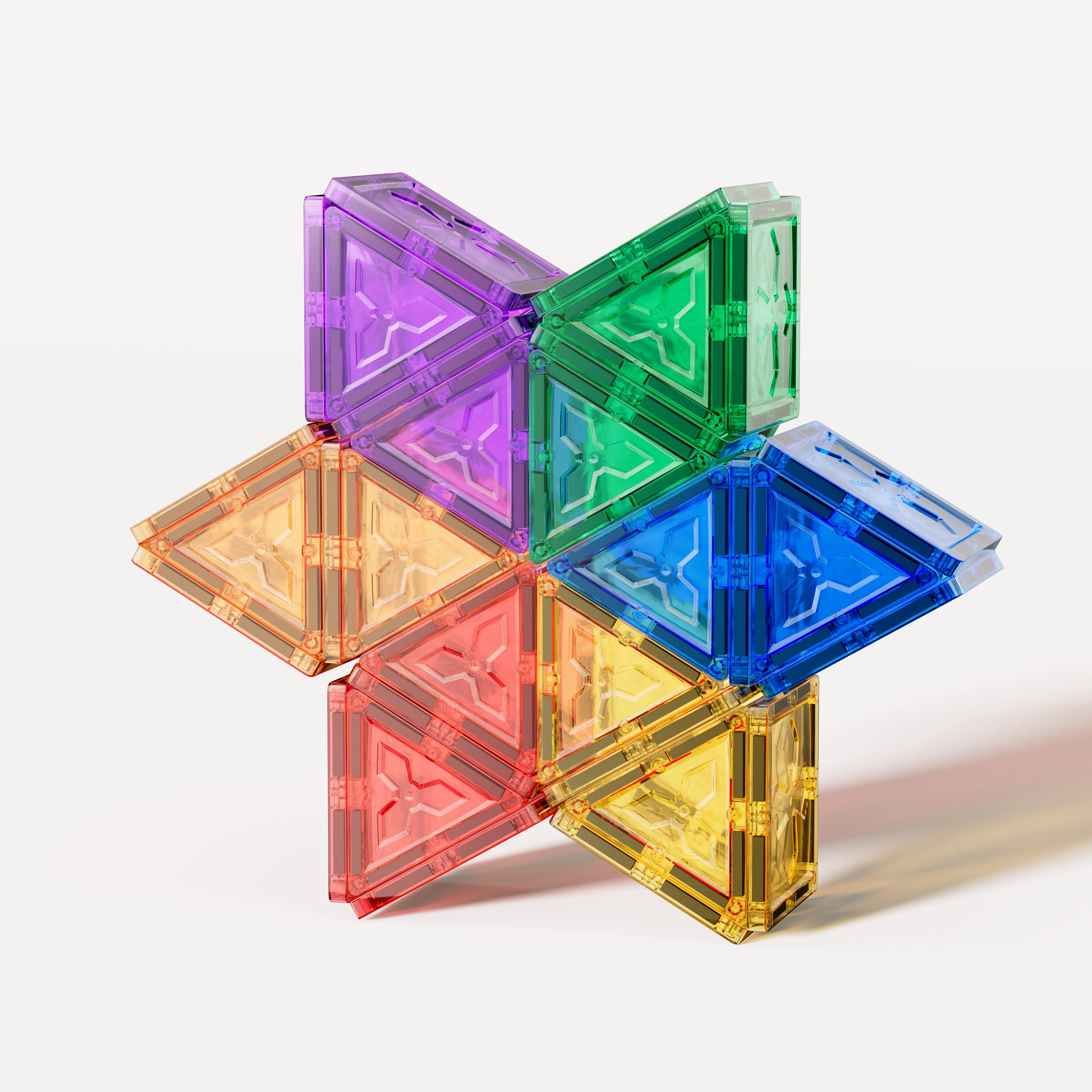 Montessori safe magnet tiles DIY educational assembly toy magnetic building blocks toys kids games