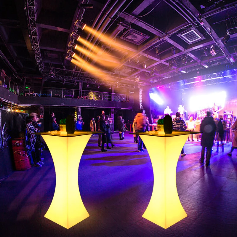 New product  Waterproof  light desk  RGB 16 Color rechargeable led table for party and bar  led desk table