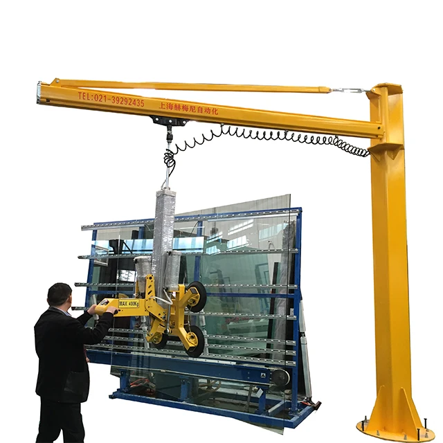 Sophisticated technology With Column cantilever Glass suction cup vacuum lift Lifter for glass Glass suction lifter
