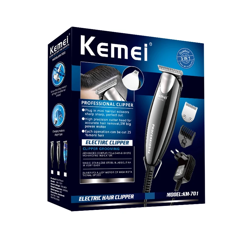 Оптовая Продажа Лучшее качество Kemei KM-701 профессиональная электрическая машинка для стрижки волос триммер