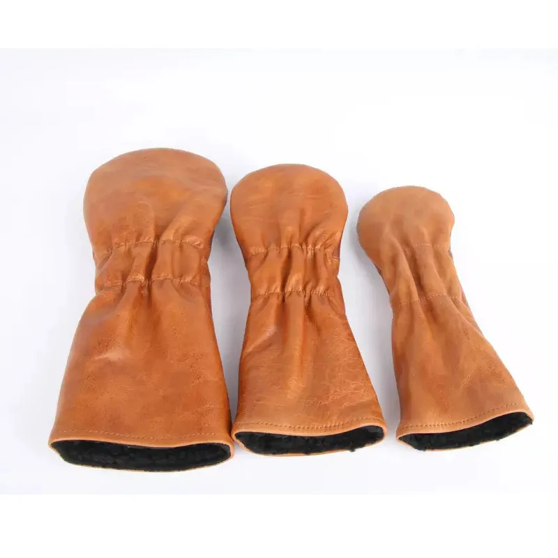 Source factory customized PU golf club cover OEM wooden club set head ball head cap cover protective cover