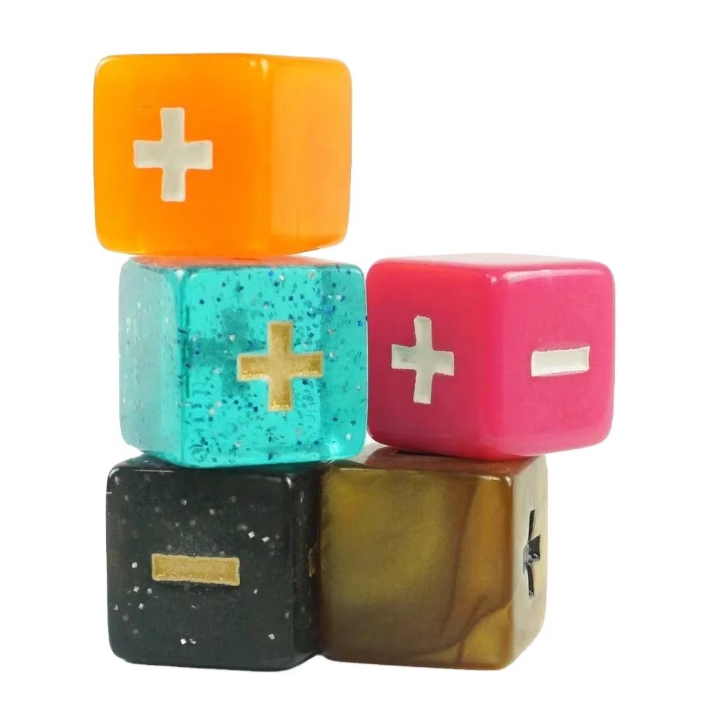 Good quality transparent dice 19mm special dice with pips square dice
